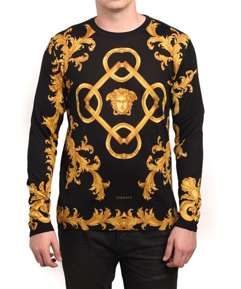 versace mens sweaters|versace sweatshirt men's.